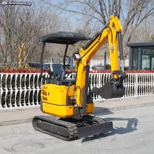 Mini ekskavatörler 1.8 Ton kazıcı küçük paletli Bagger Excavadora CE/EPA sertifikası hafriyat makineleri