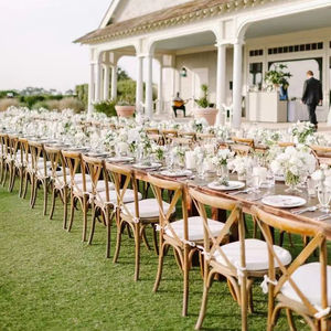 Toptan üretici popüler çapraz geri düğün ziyafet ahşap Chiavari sandalye - Product Image 1