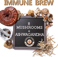 Capsules de café à infusion rapide et pratique, 8 super champignons, K-Cups, champignon crinière de lion, racine d'ashwagandha, soutien immunitaire, poudre pour adultes