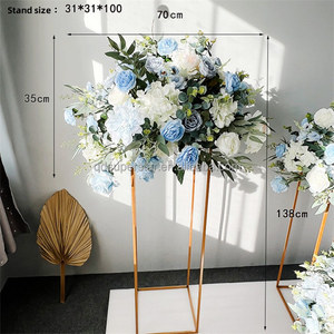 L-625 Bắc Âu Phong Cách 60Cm Bảng Trung Tâm Hoa Nhân Tạo Màu Xanh Hoa Bóng Trang Trí Nội Thất Cho Đám Cưới - Product Image 5