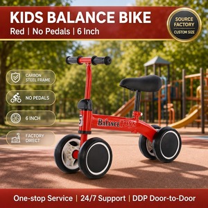 Vélo d'équilibre pour enfants certifié CE EN71, jouet à pousser pour tout-petits, mini-trottinette à 4 roues pour bébés, premier vélo d'équilibre pour bébés - Product Image 1