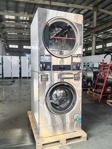 Laveuse-Sécheuse Superposée Commerciale pour Laverie Automatique, <span class=keywords><strong>à</strong></span> Monnayeur ou non - Product Image 2