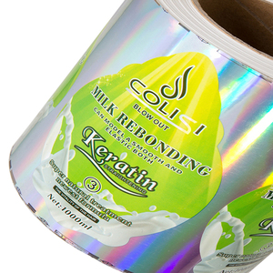 Adesivo ologramma trasparente olografico personalizzato con foglia d'argento arcobaleno riflesso personalizzato - Product Image 2