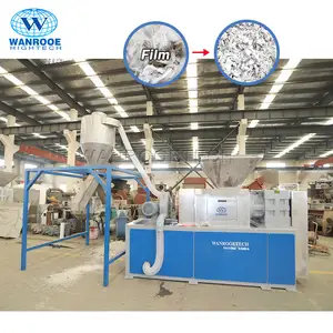 100-1000 kg/std PP PE Film Pelletizer Plastic Squeezing Dewatering Extruder Plastic Pelletizing Machine