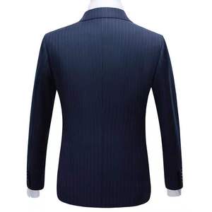 Costumes d'affaires pour hommes sur mesure en gros, costumes de cérémonie, smoking de marié, velours anti-froissement, fermeture éclair - Product Image 4