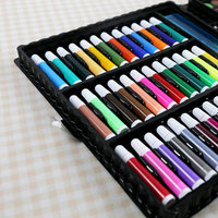 Lot de 150 crayons de cire personnalisés avec logo OEM, ensemble d'art à marque privée, emballage sur mesure, fournisseur en gros de crayons de couleur, papeterie d'usine