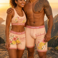 Caleçons et boxers pour hommes personnalisés à imprimé citron, doux, respirants, à jambe longue, anti-frottement, sous-vêtements pour couples