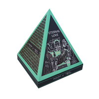 STPP entwickelte maßgeschneiderte bedruckte Pyramidenform-Geschenkbox für Festverpackungen, einzigartige Geschenkbox, hergestellt in China.