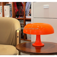 Lampe de table LED en forme de champignon, style rétro italien, éclairage à charge USB pour la décoration du salon et de la chambre