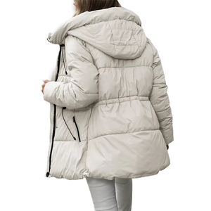 Veste coupe-vent pour <span class=keywords><strong>femme</strong></span>, doudoune <span class=keywords><strong>chaude</strong></span>, grande taille, manteau de haute qualité pour <span class=keywords><strong>femme</strong></span>, <span class=keywords><strong>parka</strong></span> courte <span class=keywords><strong>avec</strong></span> <span class=keywords><strong>capuche</strong></span> - Product Image 3
