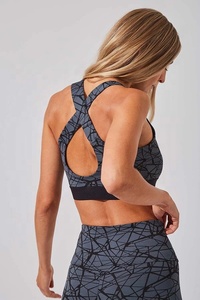 Soutien-gorge de Sport pour femmes, Look Sexy, personnalisé, imprimé, Fitness, entraînement, course à pied, Push Up, grande taille, nouvelle mode - Product Image 6