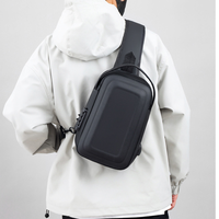 Produits Tendance 2026 – Sac de Poitrine Urbain Anti-Vol Personnalisable avec Logo, Porte-Cartes Durable et Port USB Intégré