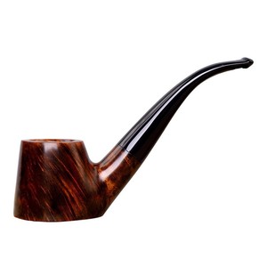 Muxiang Briar Wood Tobacco Pipe Bent Shape 9mm Filter Handmade Smoking Pipe - Product Image 4