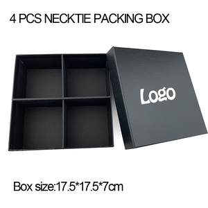 Juego de corbatas y pañuelos clásicos para hombre, caja de embalaje, clip de <span class=keywords><strong>corbata</strong></span>, Cuadrado de bolsillo y juego de gemelos en caja de regalo - Product Image 3