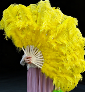 พัดขนนกกระจอกเทศขนาดใหญ่ |   อุปกรณ์ประกอบการแสดงระบำหน้าท้องและโกโก้ |   แฟนคลับการแสดงดนตรีและคอนเสิร์ต - Product Image 6