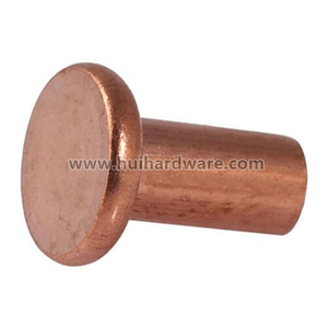 Remache de Cobre Sólido con Cabeza Plana - Product Image 3