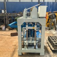 Machine à fabriquer des blocs de béton pour démarrage d'entreprise, machine à briques creuses et pavés 4-35B, moule inclus