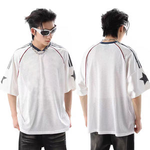 新款设计团队服足球球衣定制足球服男女通用网布V领短袖防紫外线速干透气 - Product Image 3