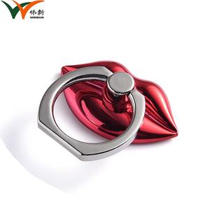 Regalo Promocional, Soporte de Anillo para Teléfono Móvil de Metal Plateado con Forma de Labios Sexys - Product Image 3