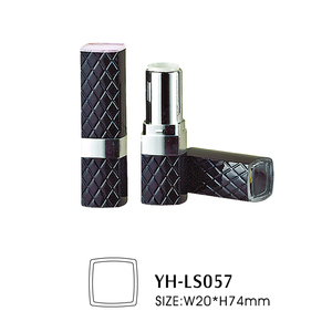 Wholesale Fashion Design Rhombic Grid Square Lipstick Custom Color ABS Lipstick Container Tube Packaging Case - Product Image 2