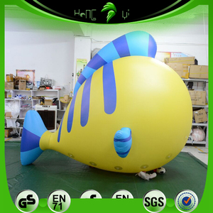 Vente Flash : Mascotte Gonflable Publicitaire Personnalisée en PVC, Poisson Tropical Géant Volant Jaune <span class=keywords><strong>Clown</strong></span> pour Décoration de Parc à Thème Océanique - Product Image 4