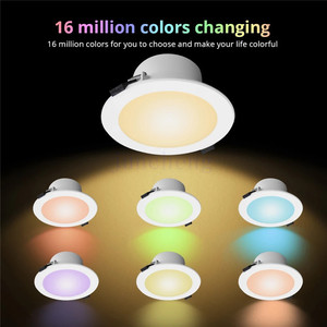 Tuya Smart Life APP Alexa RGBW 6W 12W 18W WIFI Chìm Thông Minh Đèn Led Spot Đèn RGB + CW 2700K-6500K Đèn Nhiều Màu - Product Image 3