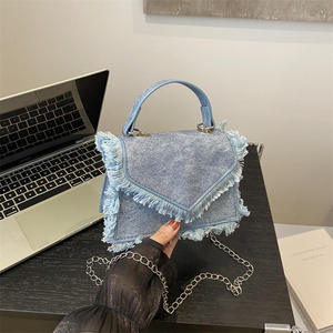 Sac à main pour femme tendance 2026, tissu denim, sac bandoulière pour femme en toile - Product Image 1
