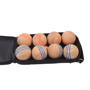 Jeu de boules en <span class=keywords><strong>bois</strong></span> personnalisées de 72mm pour l'extérieur, pelouse, plage, jardin, boccia, <span class=keywords><strong>pétanque</strong></span> - Product Image 4