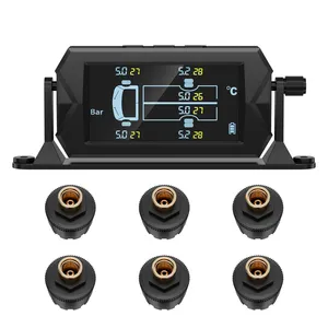 0-8 Bar 116 Psi 0-15bar 217 Psi Optioneel 6 Sensor Truck Tpms Bandenspanning Monitoring 6 Banden Truck Tpms Bandenspanning Sensor