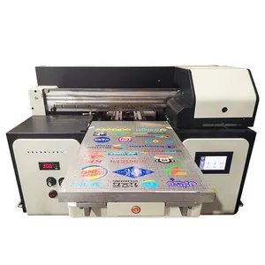 USA Door to door shipping a3 industrial automatic flatbed bottle tin mdf 360 uv led printer machine for sale