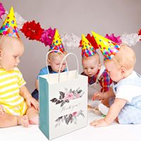 Sacs en papier kraft personnalisés, solutions d'emballage jetables pour les fleuristes, les boutiques de cadeaux et les cadeaux de fête, service d'emballage extérieur