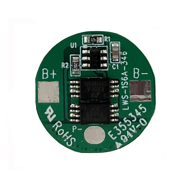 Lithium 11.1V Round PCM for 3s1p Battery Packs 3S 4A BMS