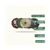 Bahreïn Céramique 3d Crâne 40mm Thaïlande Trading Triangle Challenge Coin Challenge Amérique Boîte En Bois Opéré Batmana Die Porte-clés