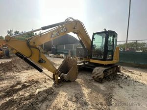Excavadora de cadenas mini CAT307.5 CAT305.5 hidráulica original usada con orugas de goma para agricultura - Product Image 2