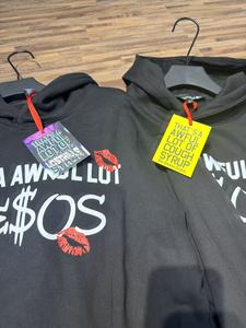 Venta caliente de alta calidad 100% algodón que es un montón de COUPH SYRUP High Street Alphabet Trendy Brand Loose Casual Hoodie - Product Image 4