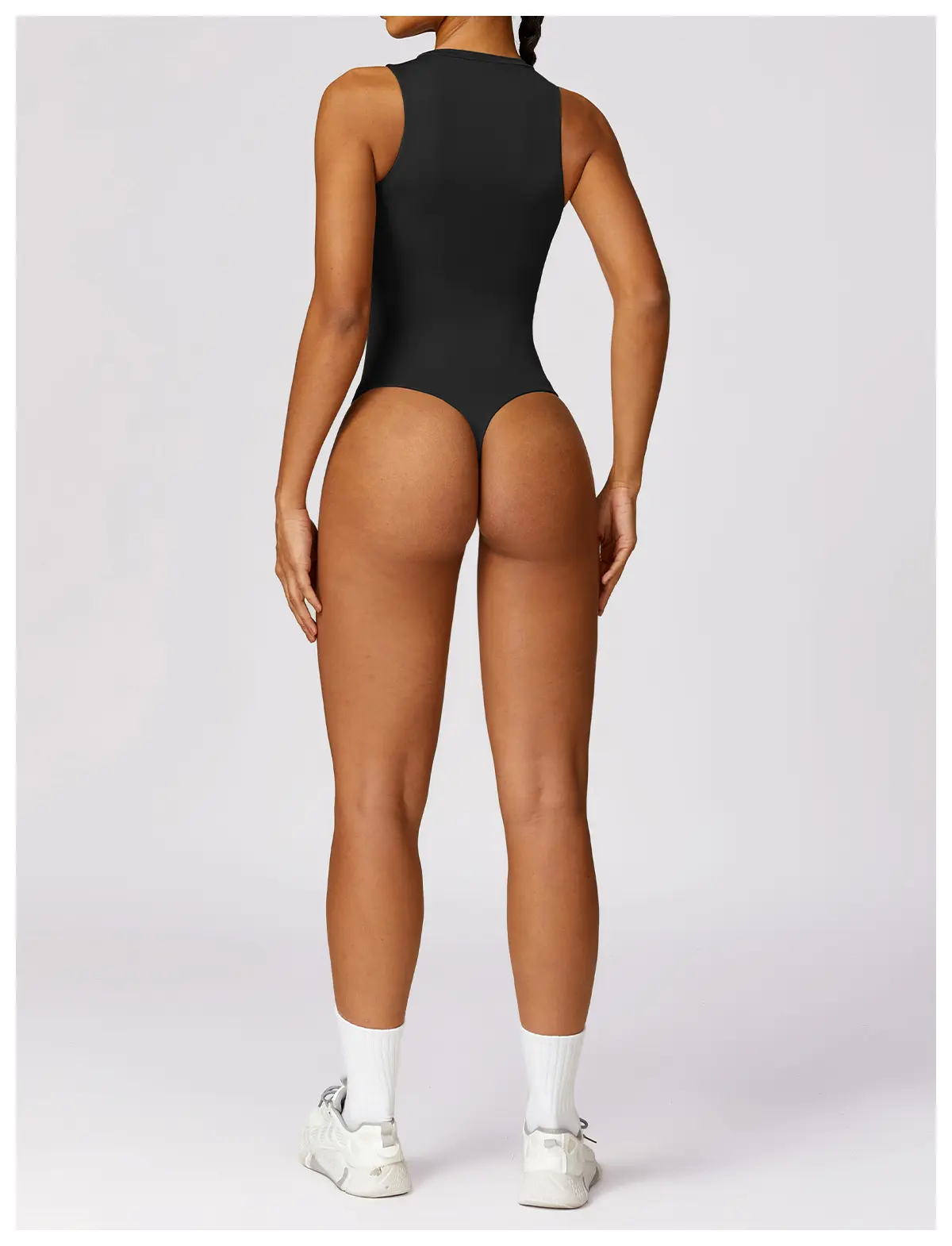 YanRuo set pakaian kebugaran wanita seksi, Jumpsuit olahraga punggung terbuka, pakaian kebugaran Yoga seksi