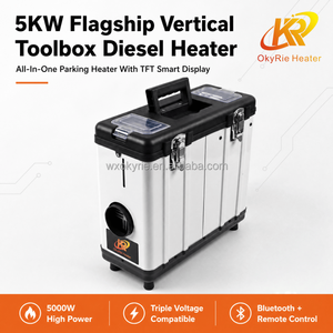 Chauffage d'appoint diesel vertical CE ROHS certifié ATB503V 5kW pour boîte à outils, triple tension 12V/24V/220V, contrôle intelligent - Product Image 1