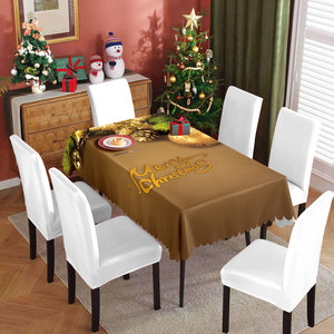 Plante de banquet tissée OEKO-TEX certifiée 100% Polyester nappe imperméable à l'huile pour la décoration rouge de Noël et l'utilisation du printemps - Product Image 6