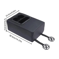 Organisateur multifonctionnel en cuir PU pour accoudoir de voiture, tapis de console centrale, coussin de siège