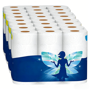 Papel Higiénico de 3 Capas de Alta Calidad, Hecho con Pulpa de Madera Virgen, Fuerte, Absorbente, Desechable, para Uso en Hoteles y Hogares - Product Image 1