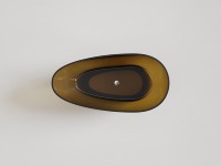 Baignoire SPA autoportante en résine cristalline transparente, forme goutte d'eau épurée, design artistique moderne pour maison, hôtel, villa