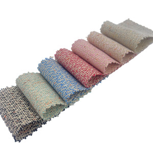 Rts bán buôn vải supplie đa màu sắc dưa đỏ phong cách dệt Jacquard Tweed LEN/Polyester Vải cho quần áo 3477 - Product Image 2