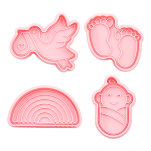 <span class=keywords><strong>Cigogne</strong></span> bébé série bricolage argile Animation imprimé 3D dessin animé Biscuit moule amour Biscuit pour la cuisson et la pâtisserie outils - Product Image 1