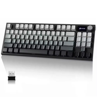 Clavier de jeu mécanique sans fil 2,4 GHz Attack Shark K86 RGB rétroéclairé LED avec écran TFT 87 touches USB-C pour ordinateur de bureau, garantie 1 an