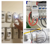 Medidor de Energía Monofásico Inteligente Prepago con Pantalla LCD y Montaje en Riel DIN