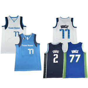 Khâu hoặc in bóng rổ Jerseys DALLAS 2 kyrie Irving 77 Luka doncic Áo thể thao chấp nhận tùy chỉnh - Product Image 6