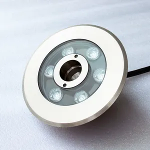 Bico de fonte IP68 para exterior, furos centrais de 25 mm, bico de fonte LED para fontes pequenas, 9 W ajustável, secagem subaquática