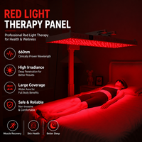 Panel de Terapia de Luz Roja de Alta Irradiancia para Cuerpo Completo, 1185 LED, 7 Longitudes de Onda 630-1060nm, Dispositivo PBM para el Manejo del Dolor en el Hogar