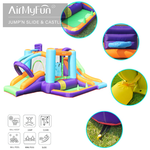 En stock aux États-Unis, AirMyFun Trampoline, <span class=keywords><strong>jeux</strong></span> de plein air, château gonflable, maison de saut gonflable avec toboggan - Product Image 6