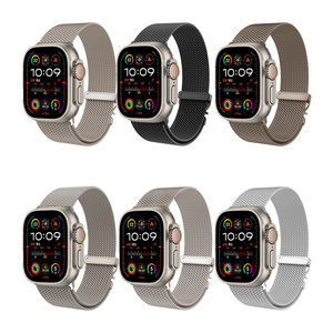 18mm Watchband Vòng đeo tay bạc Xem dây đeo với sự quyến rũ cho Pixel 2 Apple Series 8 - Product Image 3